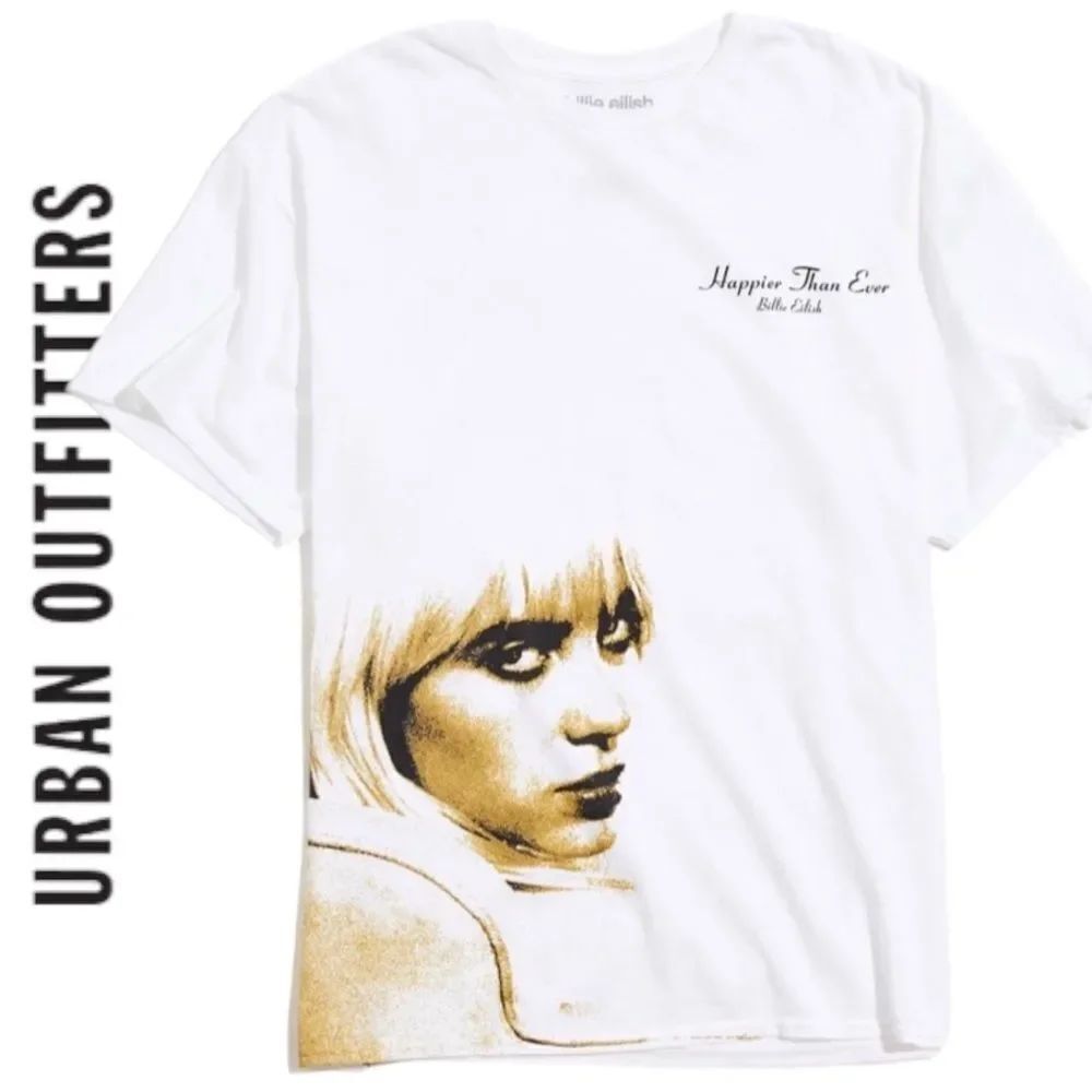 NEW with Tag. Billie Eilish UO Urban Outfitters Happier Than Ever Tee T-Shirt M